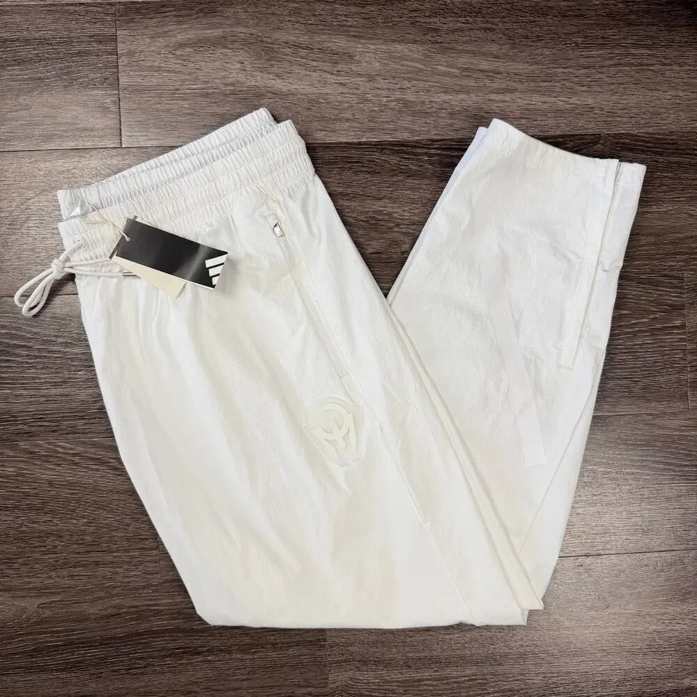 Adidas Mahomes ZNE Woven Track Pants Joggers Men's Size 2XL White JY3801 New